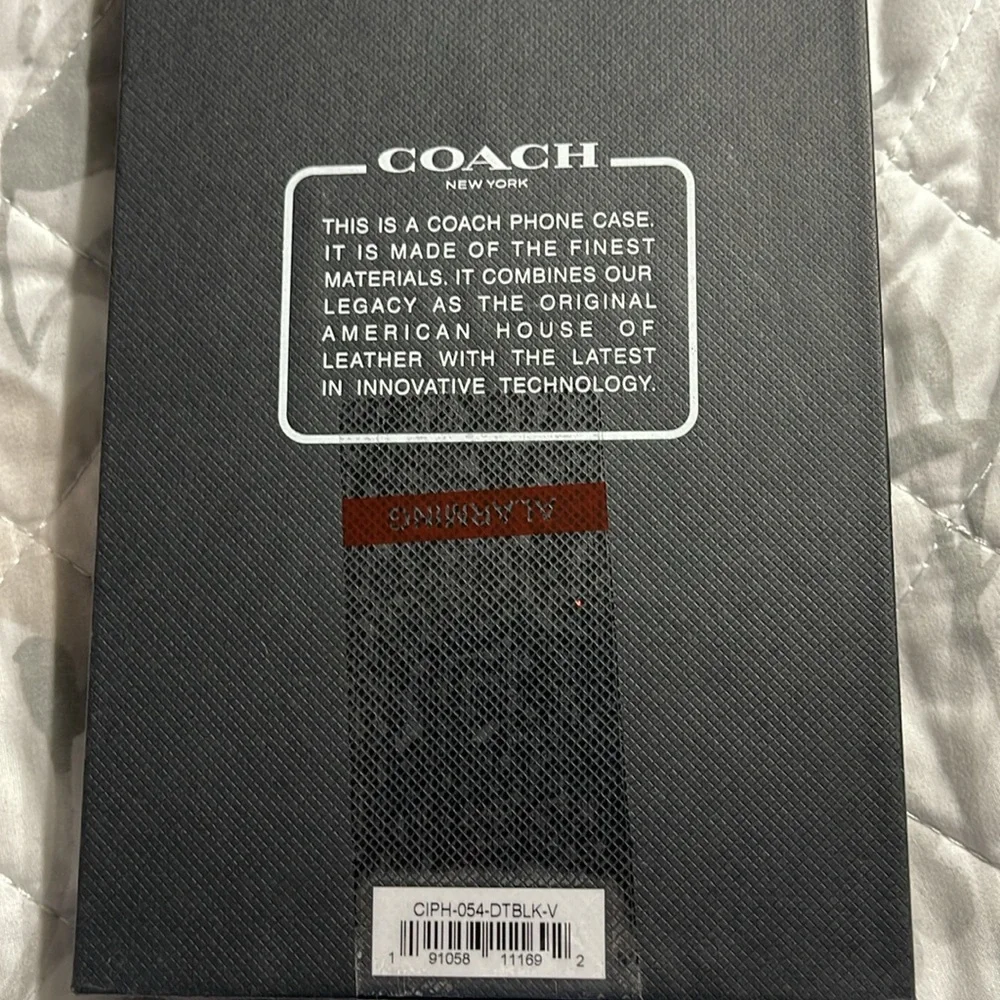 New Coach iPhone 12/ 12 pro clear flower phone case